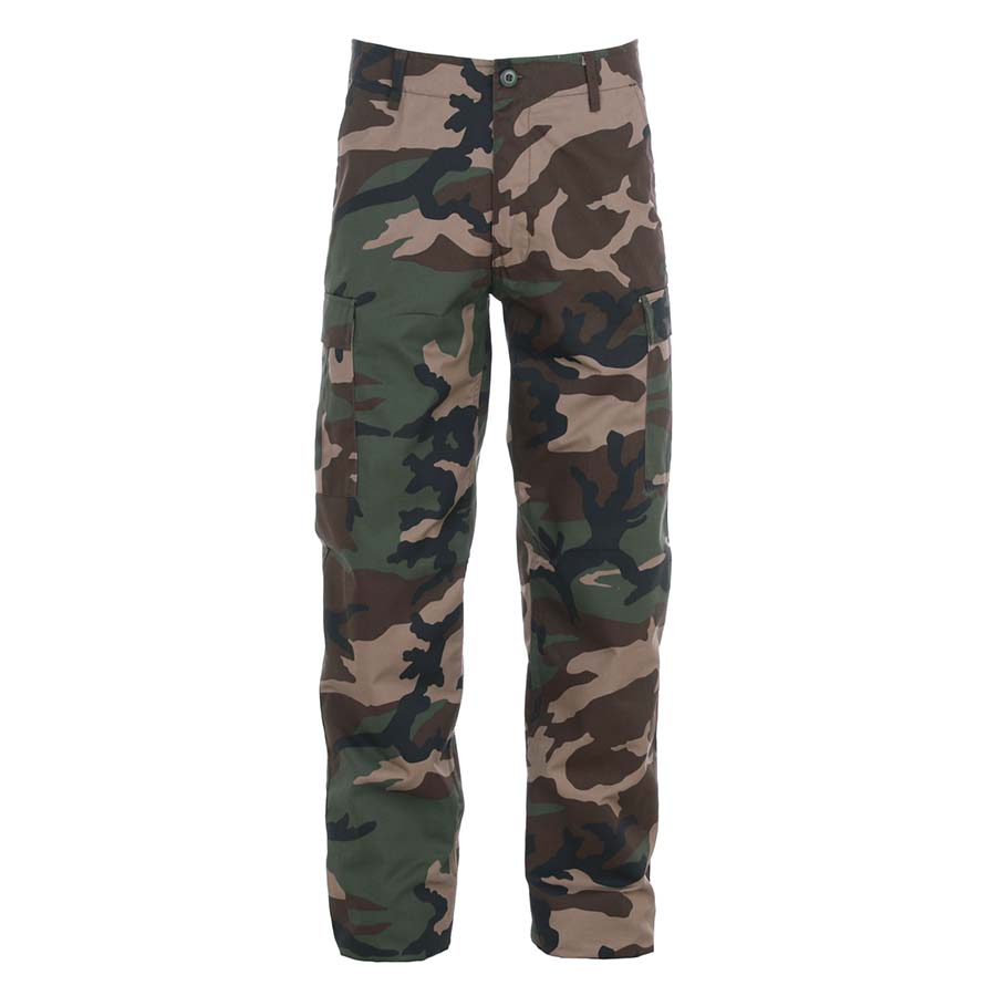 Levně Kalhoty BDU CIVIL ZIP WOODLAND