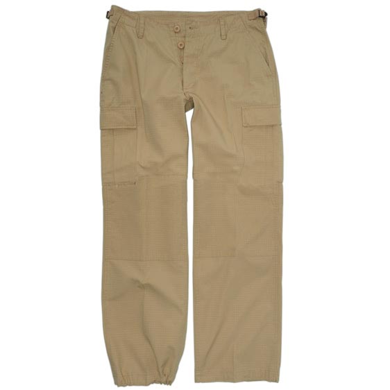Levně Kalhoty dámské US BDU rip-stop předeprané KHAKI