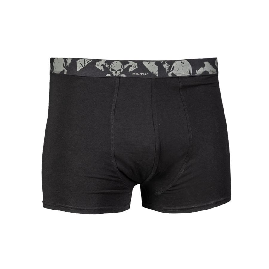 Levně Trenýrky BOXER pánské SKULL ČERNÉ set 2ks