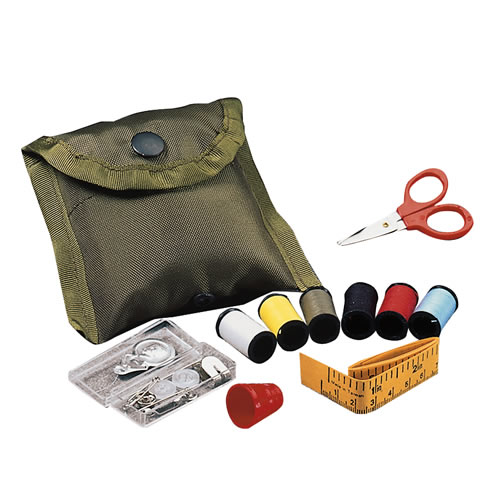 Levně ROTHCO set šití - nůžky, nit, náprstek, knoflíky, v pouzdře