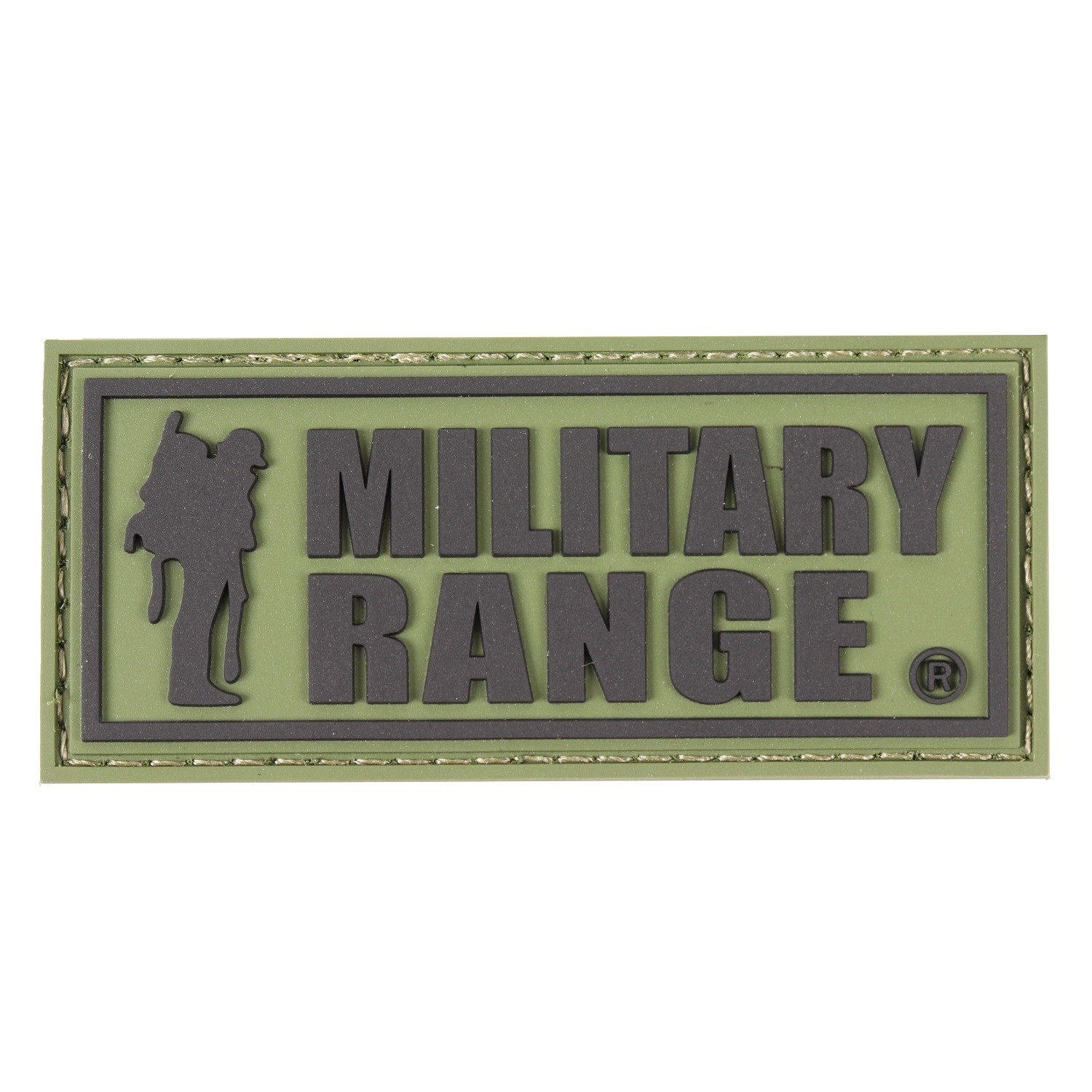 Levně Nášivka MILITARY RANGE velká ČERNÝ nápis