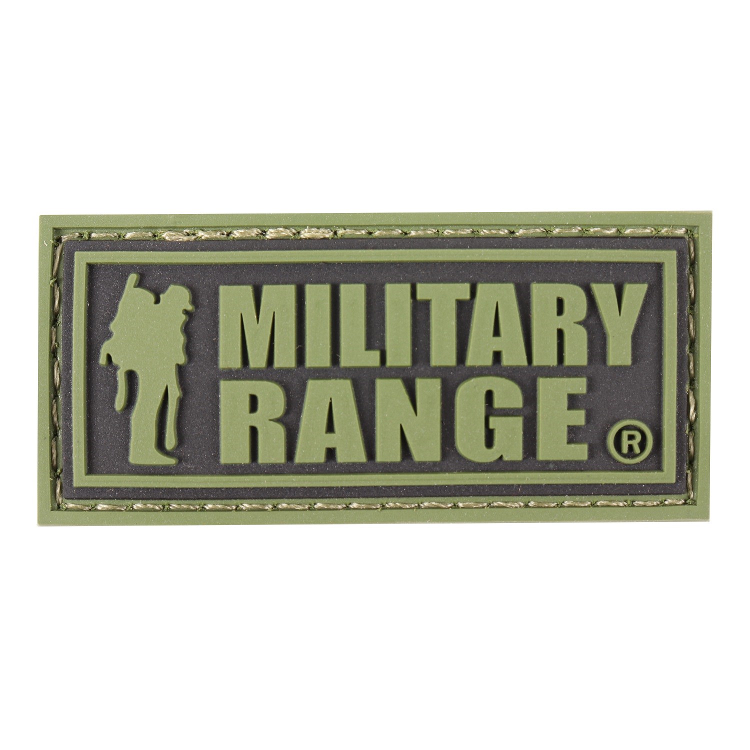 Levně Nášivka MILITARY RANGE velká ZELENÝ nápis