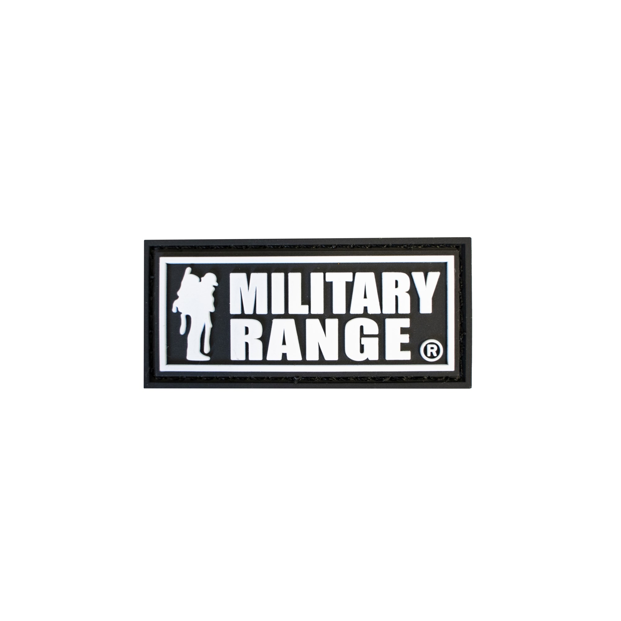 Levně Nášivka MILITARY RANGE malá ČERNO/BÍLÁ