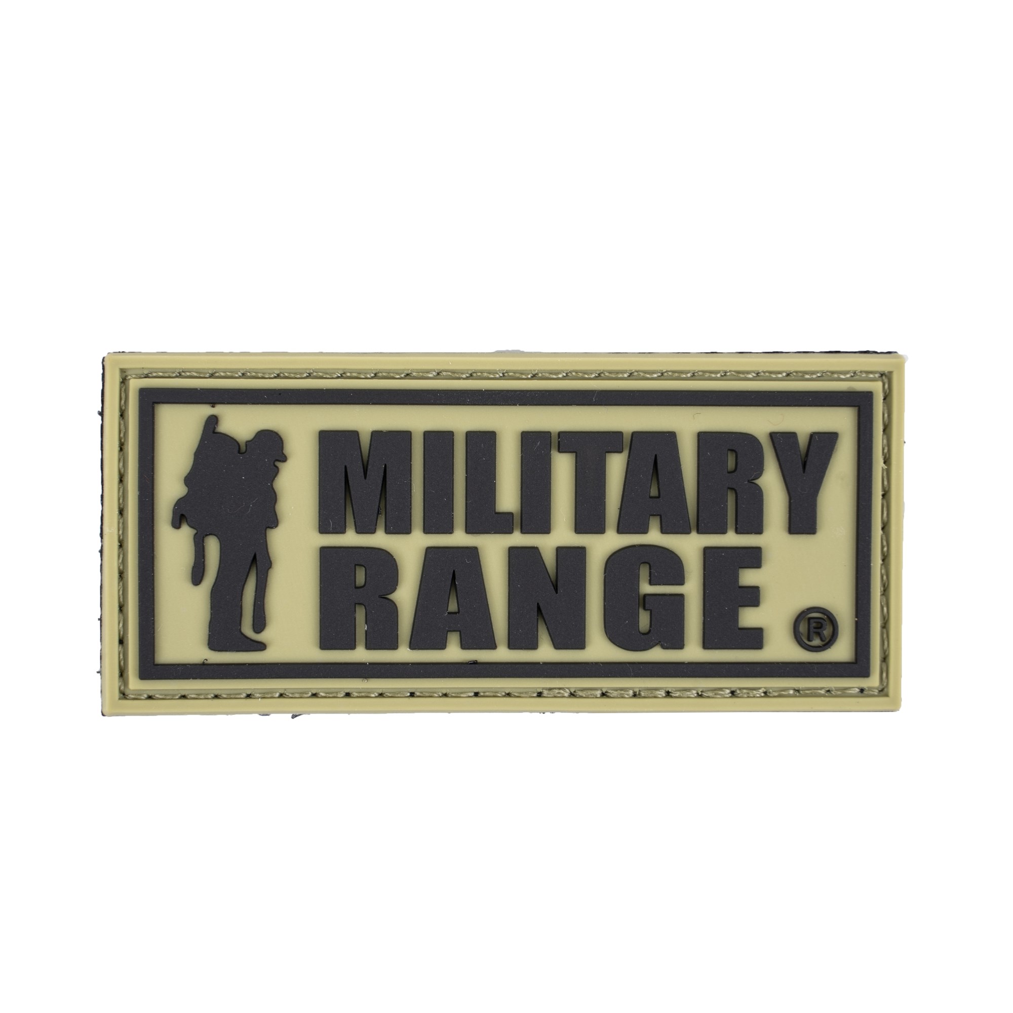 Levně Nášivka MILITARY RANGE velká KHAKI/ČERNÁ