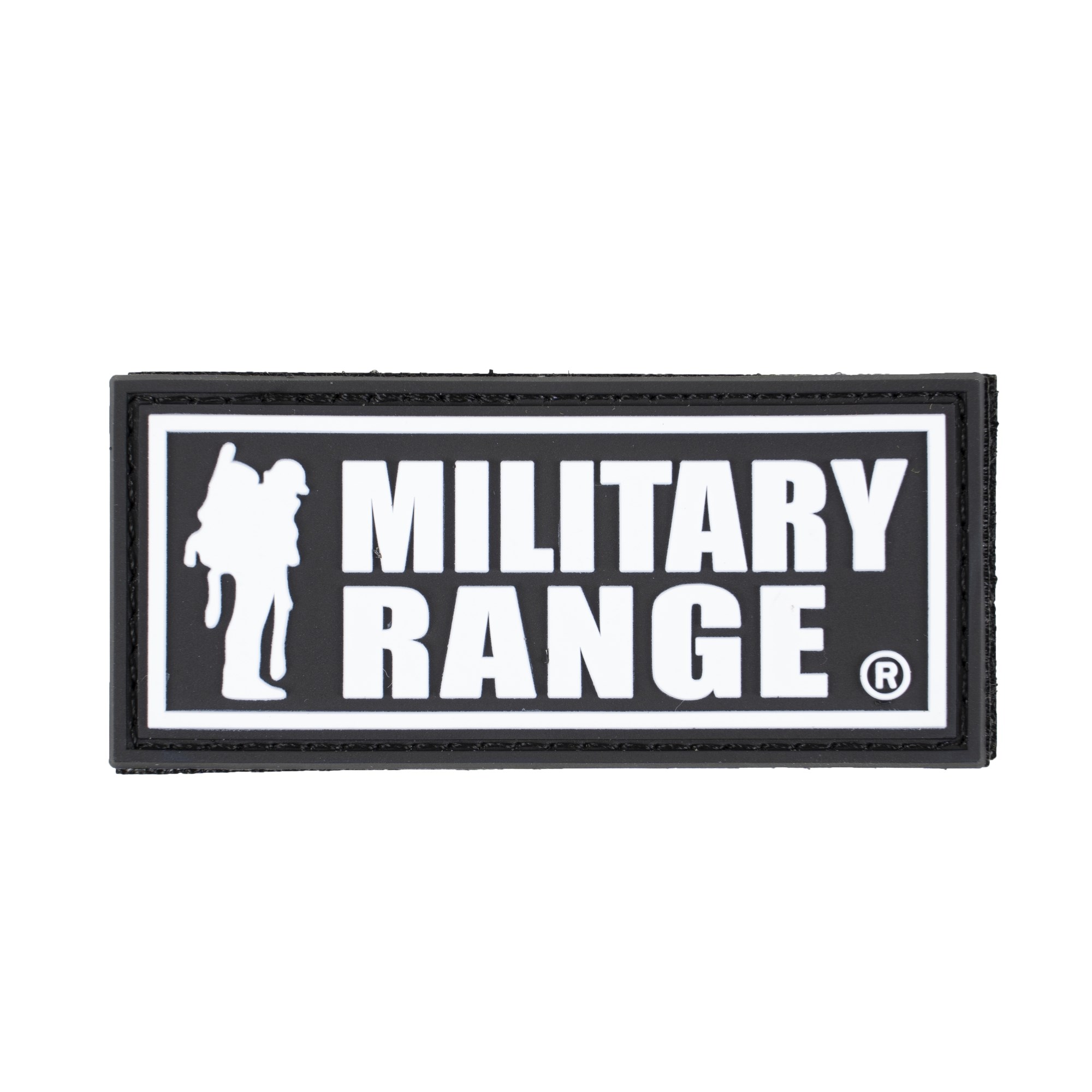Nášivka MILITARY RANGE velká ČERNO/BÍLÁ