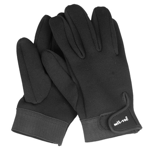 Levně Rukavice NEOPREN 3mm krátké ČERNÉ