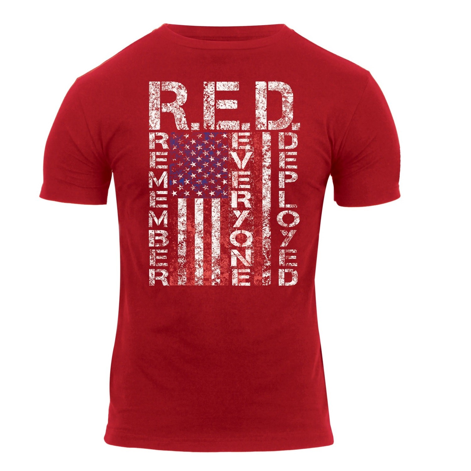 Levně Triko ATHLETIC FIT R.E.D. krátký rukáv ČERVENÉ
