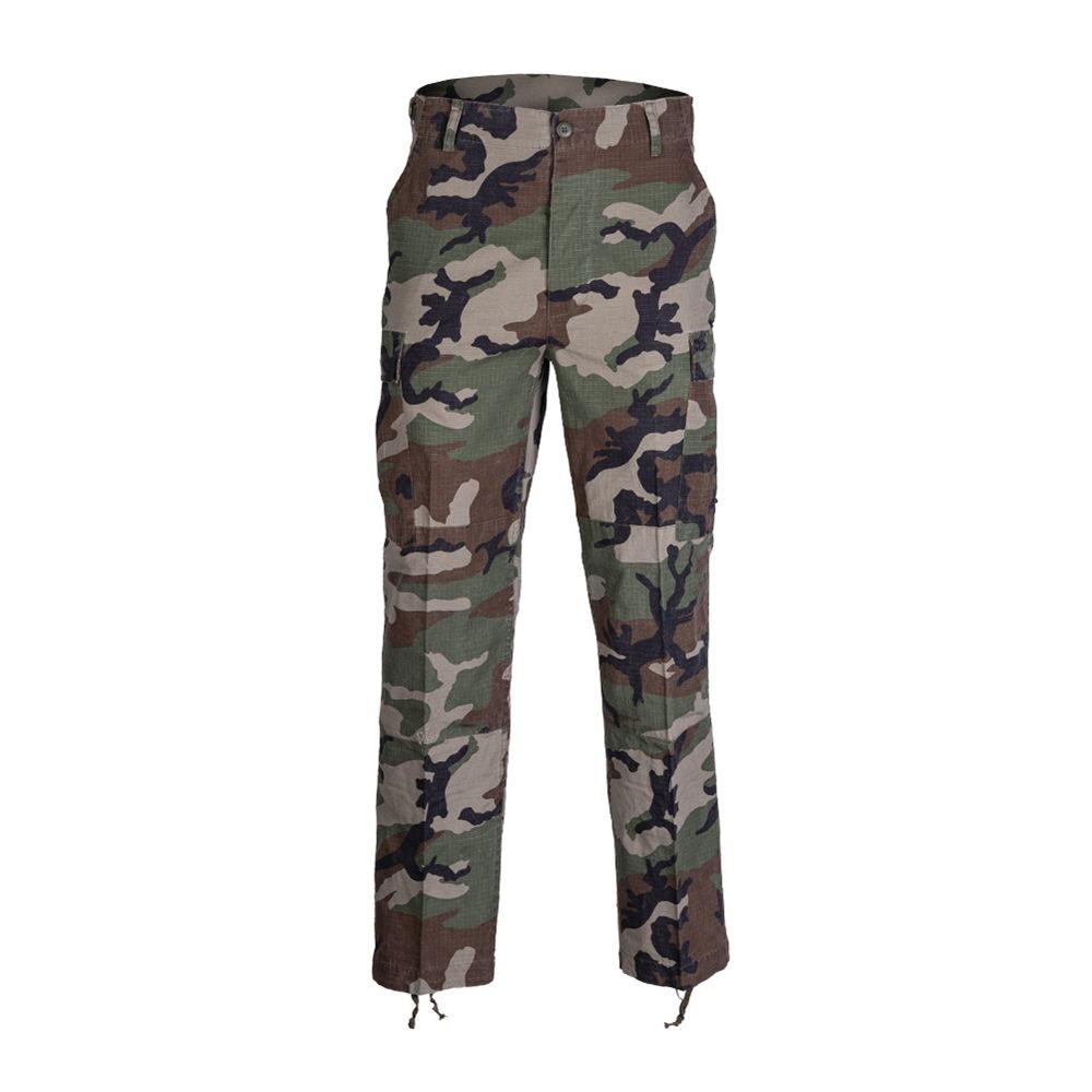 Levně Kalhoty US BDU polní předeprané rip-stop WOODLAND