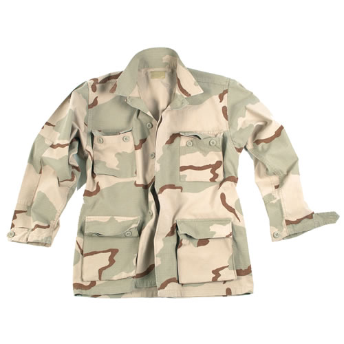 Levně Blůza US typ BDU rip-stop předepraná 3-COL DESERT