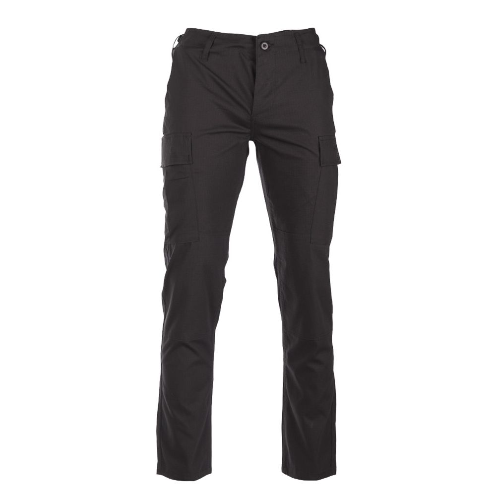 Levně Kalhoty US BDU SLIM FIT polní rip-stop ČERNÉ