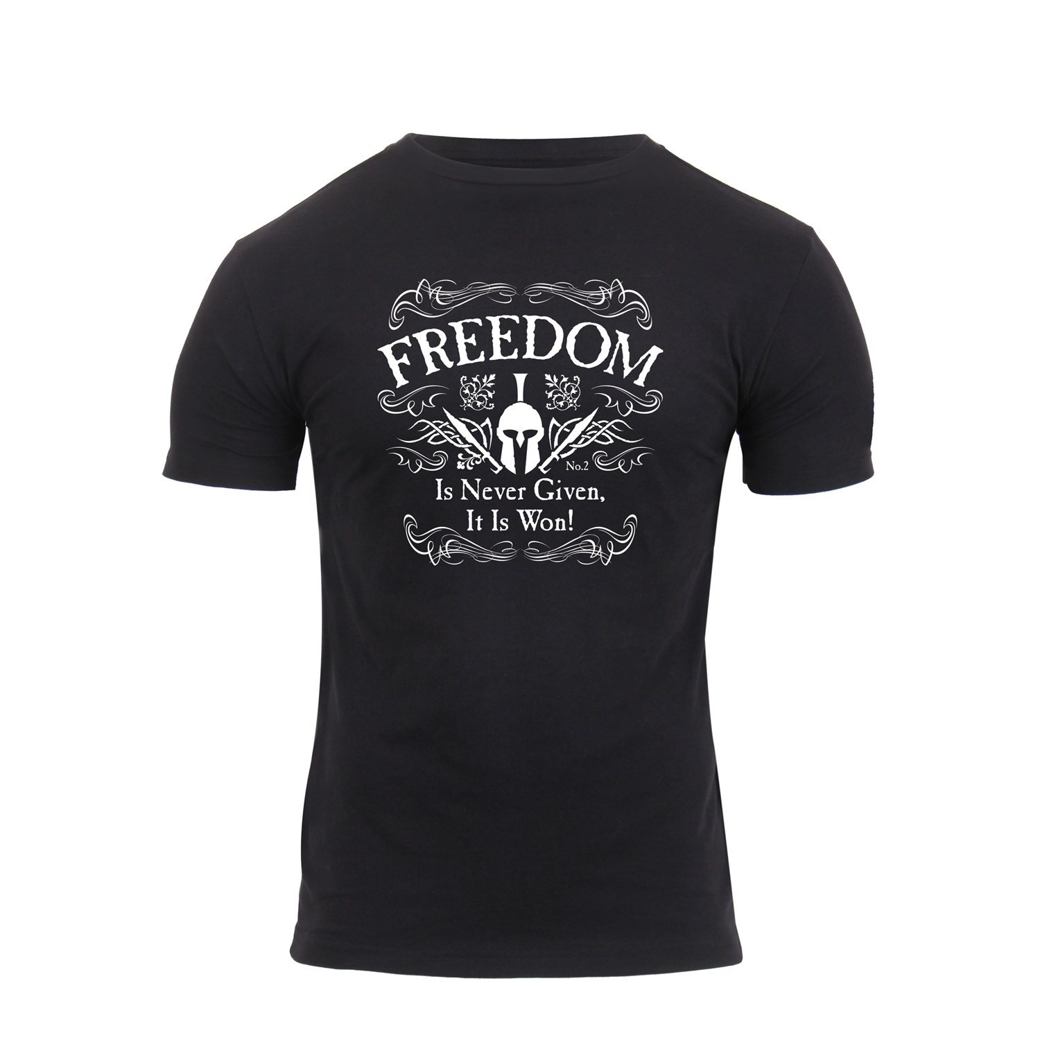Levně Triko ATHLETIC FIT FREEDOM krátký rukáv ČERNÉ