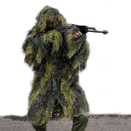 Levně Bunda - parka maskovací SNIPER GHILLIE WOODLAND