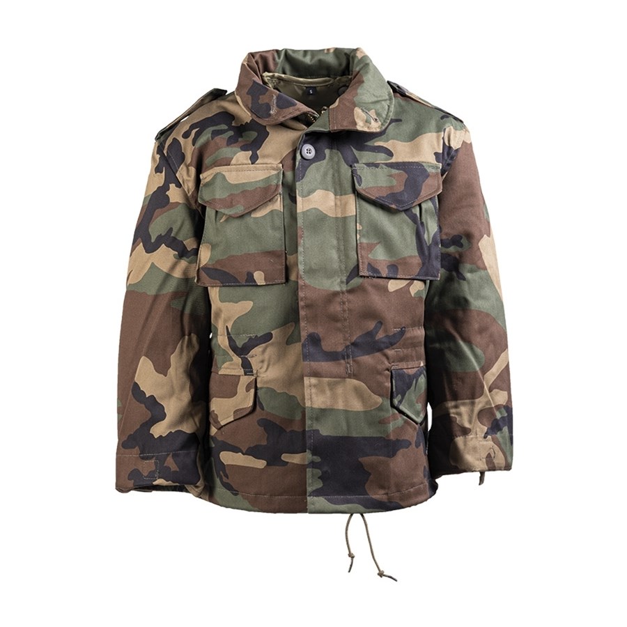 Levně Bunda dětská US M65 s vložkou WOODLAND