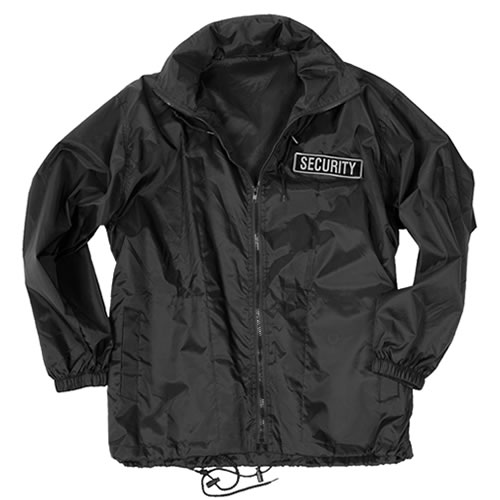 Levně Bunda SECURITY windbreaker ČERNÁ
