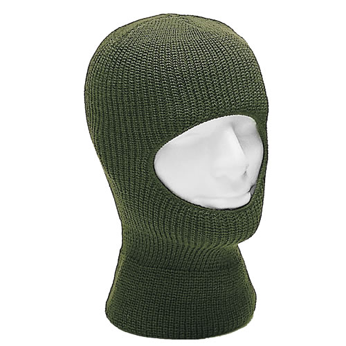 Levně MIL-TEC kukla BALACLAVA pletená s jedním otvorem ZELENÁ