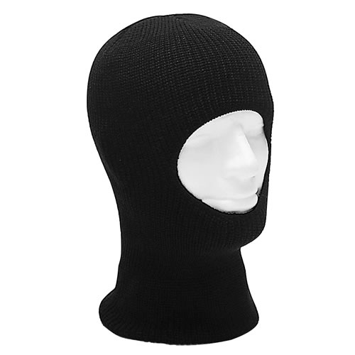 Levně MIL-TEC kukla BALACLAVA pletená s jedním otvorem ČERNÁ