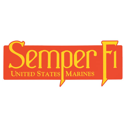 Samolepka na nárazník USMC SEMPER FI
