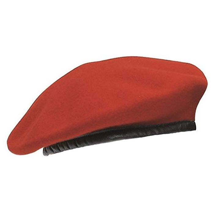 Levně Baret vlněný BW CDO KORÁLOVĚ ČERVENÝ