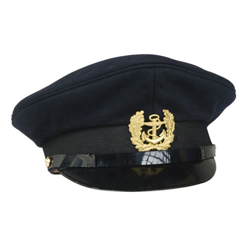 Levně Čepice MARINE s odznakem TMAVĚ MODRÁ