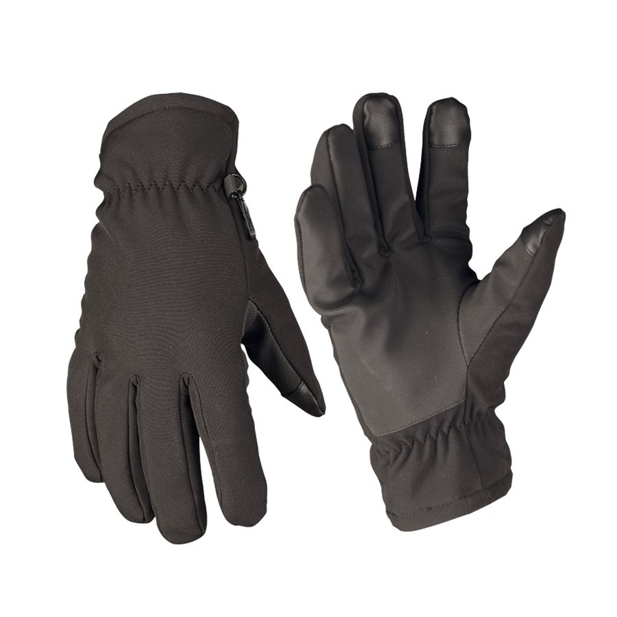 Levně Rukavice SOFTSHELL THINSULATE™ ČERNÉ