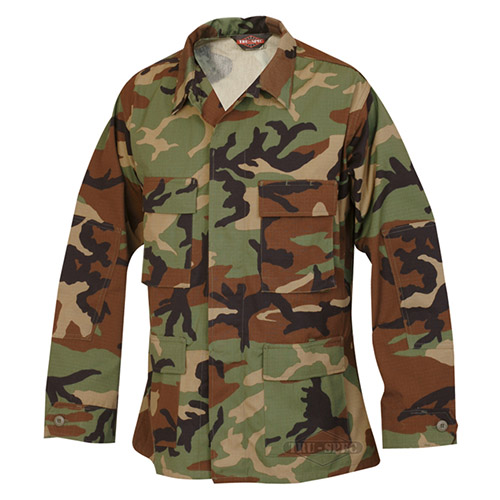 Levně TRU-SPEC blůza US typ BDU N/C rip-stop WOODLAND
