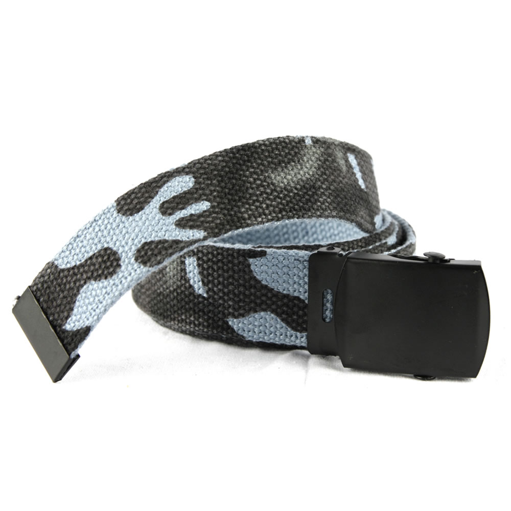 Levně MIL-TEC opasek US kalhotový s černou sponou SKY BLUE CAMO