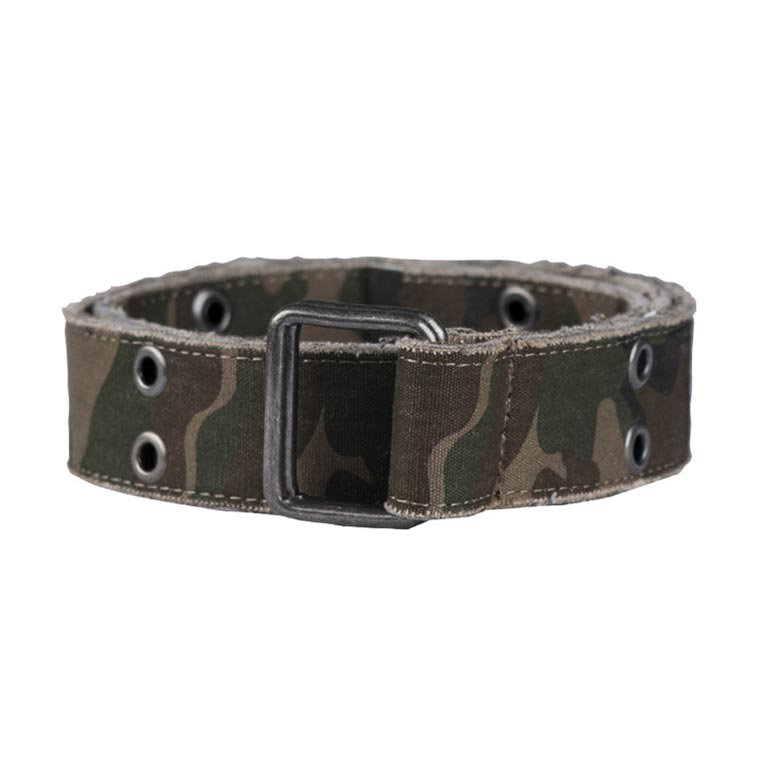 Opasek provlíkací VINTAGE CANVAS 40mm WOODLAND