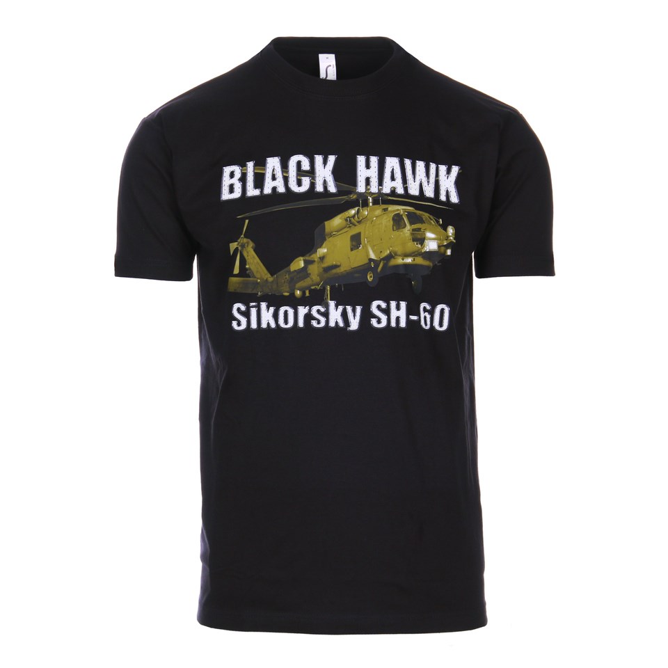 Levně Triko BLACK HAWK SIKORSKY SH-60 ČERNÉ