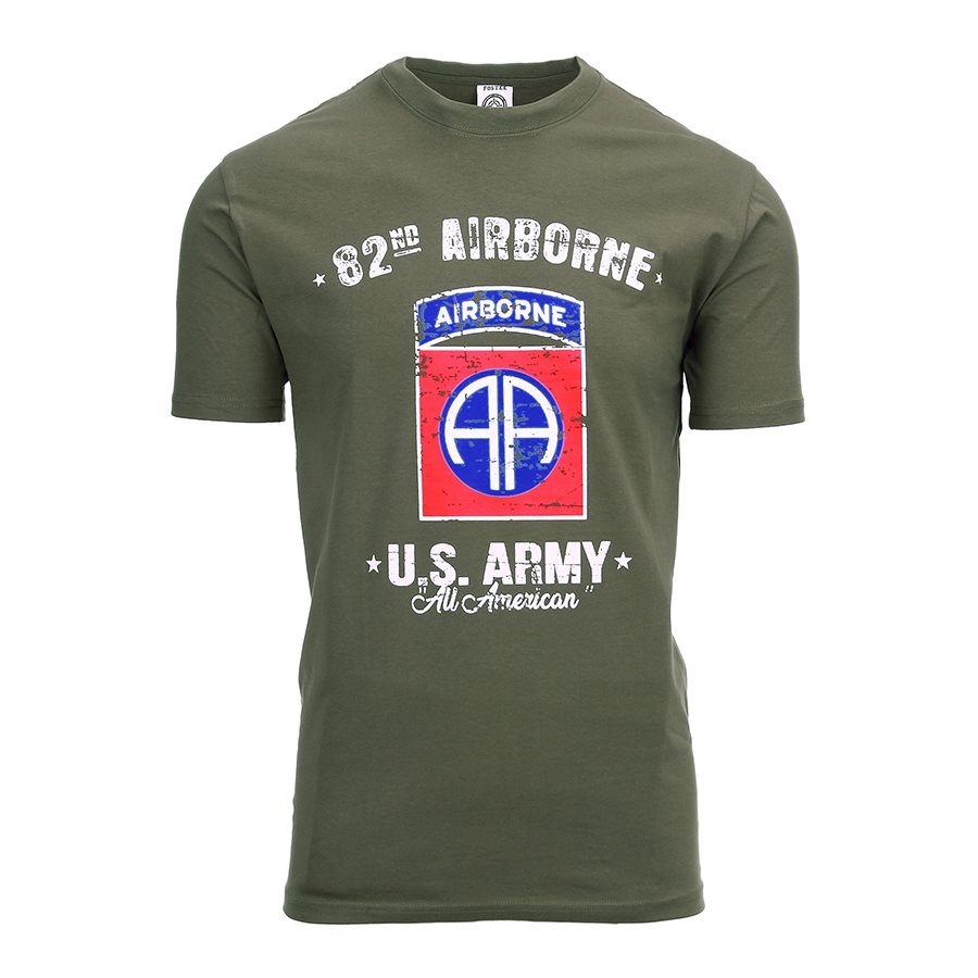 Levně Triko 82nd AIRBORNE ZELENÉ