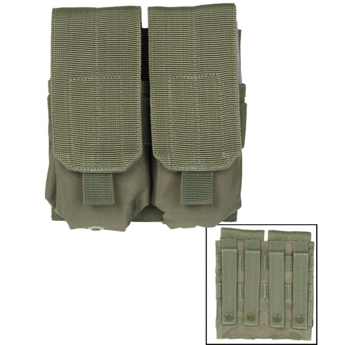 Levně MIL-TEC pouzdro na zásobníky M4/M16 dvojité ZELENÉ