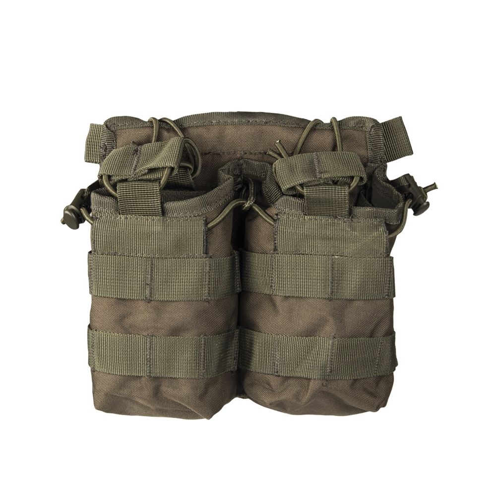 Levně MIL-TEC sumka na zásobník otevřená dvojitá M4/M16 ZELENÁ