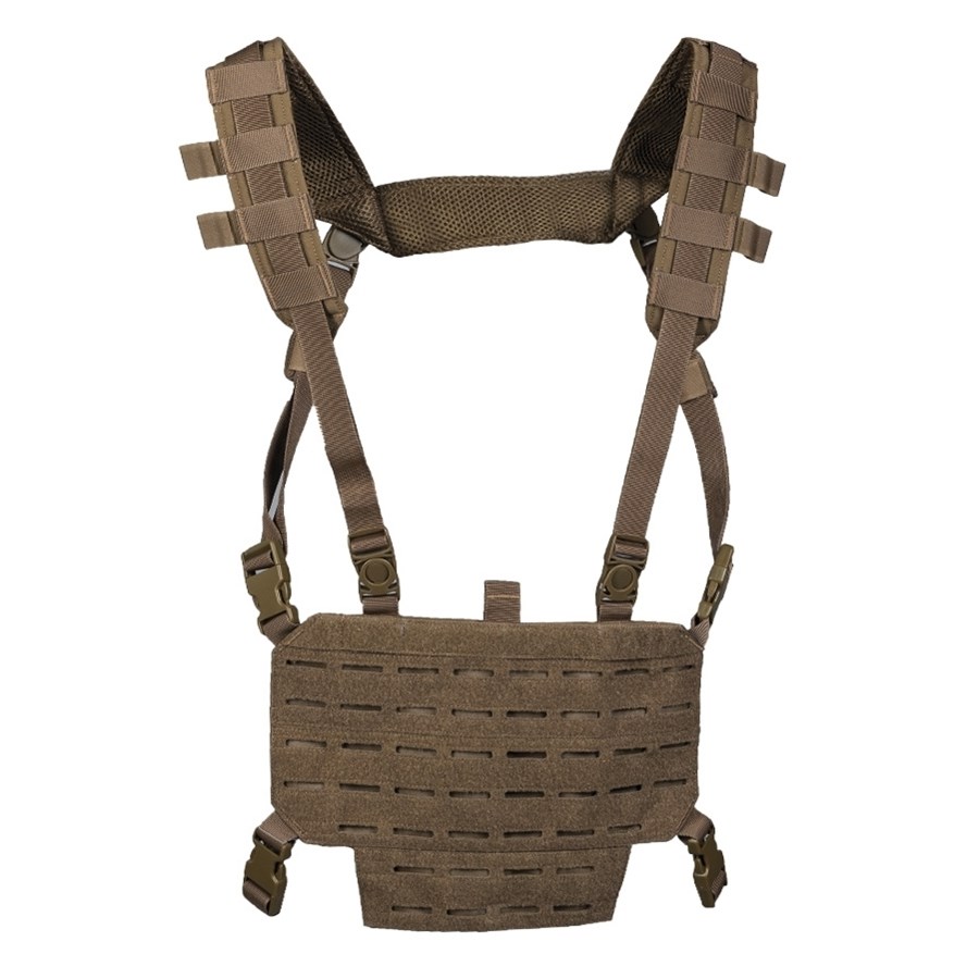 Levně MIL-TEC vesta taktická lehká CHEST RIG s LASER panelem DARK COYOTE