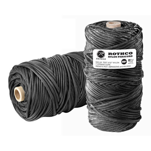 Levně ROTHCO šňůra PARA 550' na cívce nylon ø 4 mm / 90 m ČERNÁ