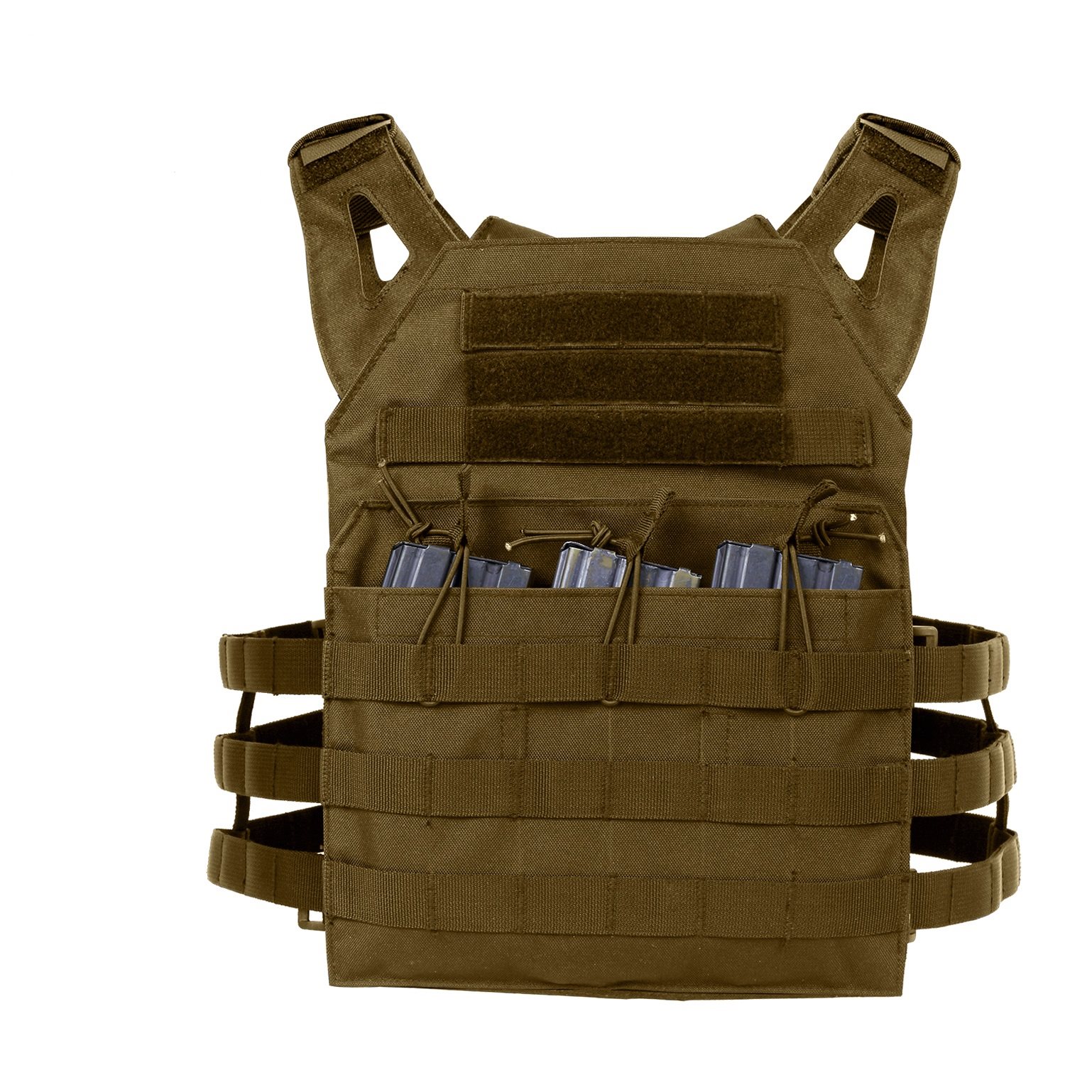Levně ROTHCO vesta MOLLE nosič plátů lehká COYOTE BROWN nadměrná velikost