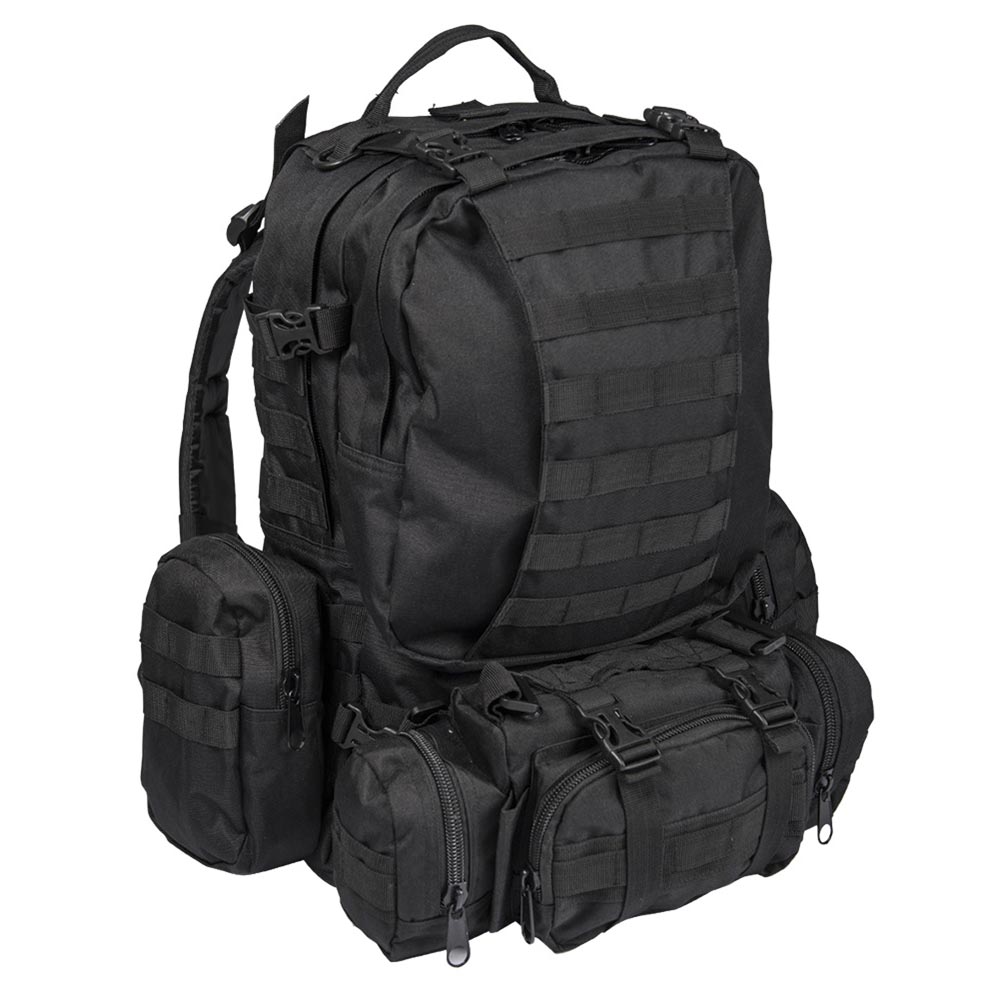 Levně MIL-TEC batoh DEFENSE MODULAR s ledvinou ČERNÝ