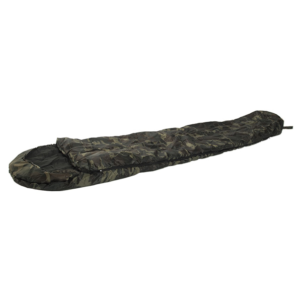 Levně MIL-TEC spacák MUMIE s obalem WOODLAND