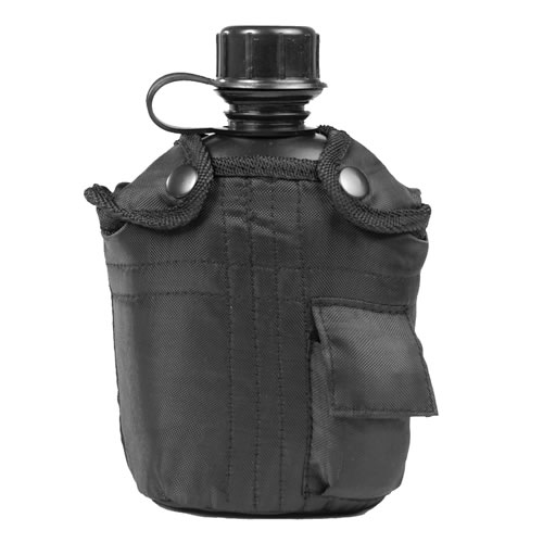 Levně MIL-TEC láhev polní US IMPORT 1l s obalem ČERNÁ