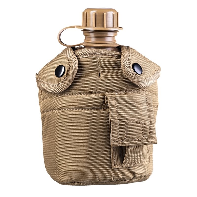 Levně MIL-TEC láhev polní US 1l s pítkem a obalem COYOTE