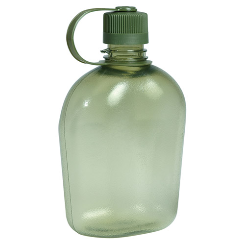 Levně MIL-TEC láhev polní US GEN.II 1Qt. TRANSPARENT ZELENÁ