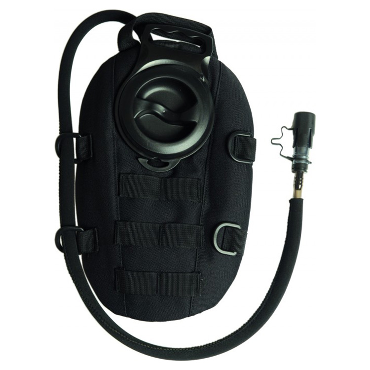 Levně MIL-TEC batoh hydratační OVAL 1 L s popruhy ČERNÝ