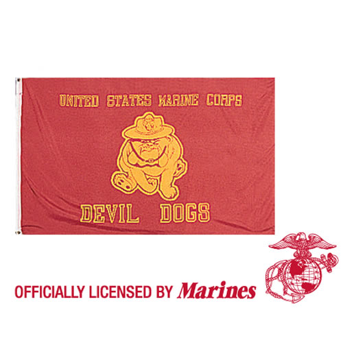 Levně ROTHCO vlajka USMC DEVIL DOGS ČERVENÁ