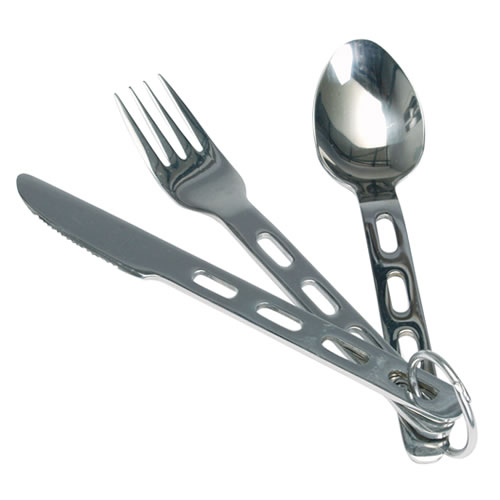 Levně MIL-TEC příbor LIGHT WEIGHT odlehčený s kroužkem