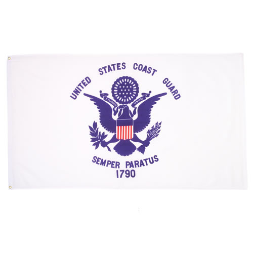 Levně ROTHCO vlajka pobřežní stráže U.S. COAST GUARD 1790 BÍLÁ