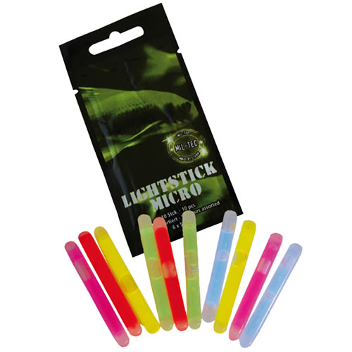 Levně MIL-TEC světlo chemické MICRO 10ks v balení 5 druhů barev