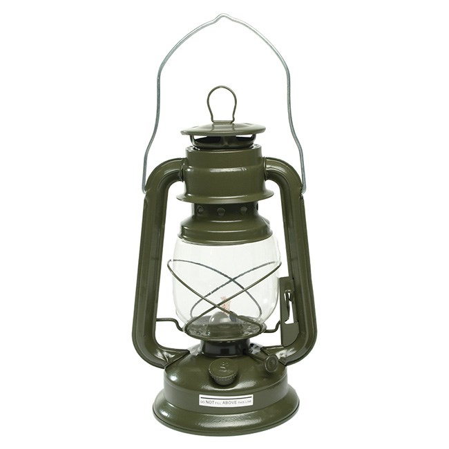 Levně MIL-TEC lampa petrolejová 28 cm ZELENÁ