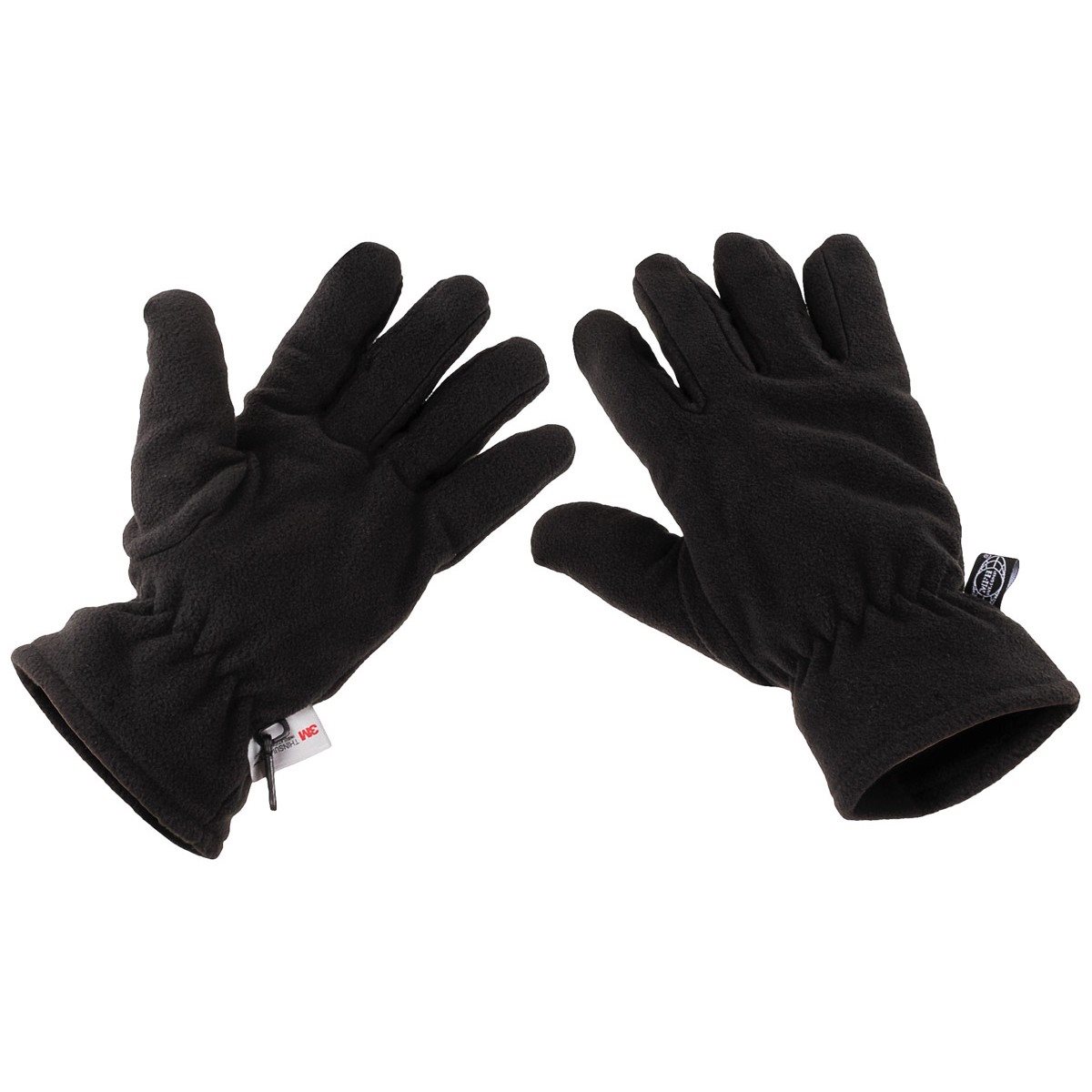 Levně Rukavice prstové fleece Thinsulate™ ČERNÉ