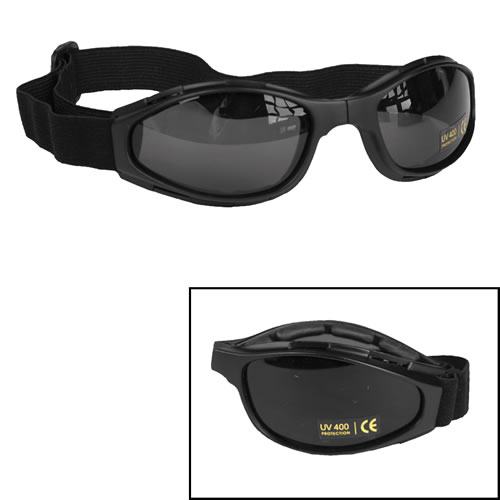 Brýle sportovní skládací UV 400 ČERNÉ