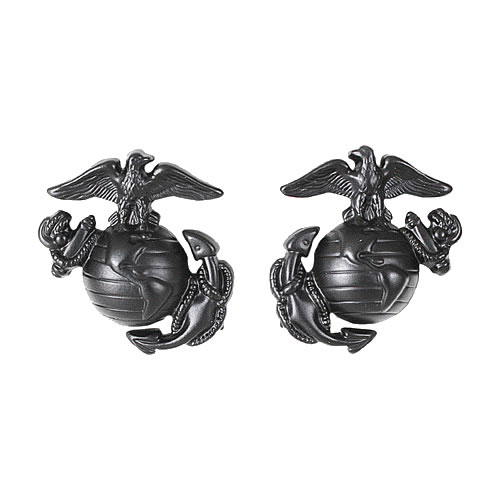 Levně ROTHCO odznak SUBDUED MARINE CORP GLOBE & ANCHOR ČERNÝ