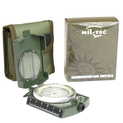Levně MIL-TEC kompas ARMY kovový ZELENÝ
