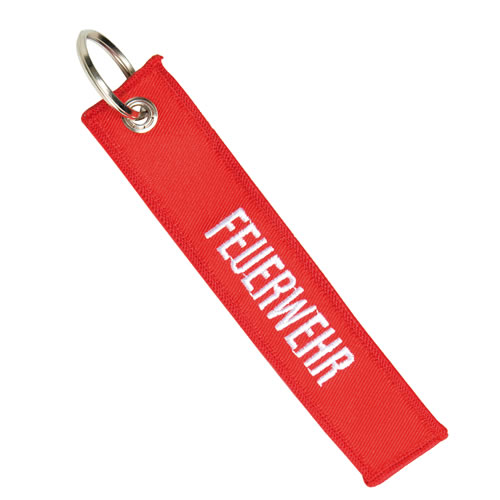 Levně MIL-TEC klíčenka "FEUERWEHR" ČERVENÁ